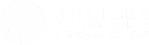Northern Pennsylvania Regional College White Logo