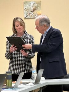 Dr. McDowell and Kate Brock